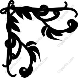 Elegant Floral Corner Frame