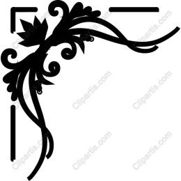 Elegant Ornate Floral Corner