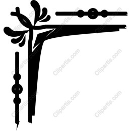 Elegant Decorative Corner Flourish