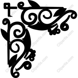 Floral Corner with Cross