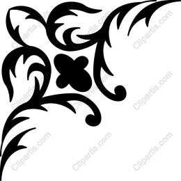 Elegant Floral Corner Ornament