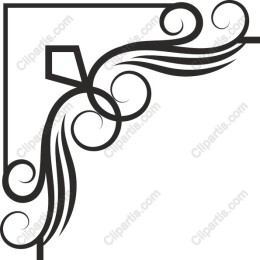 Elegant Decorative Corner Flourish