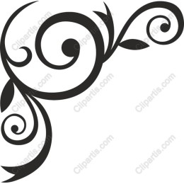 Elegant Swirl and Leaf