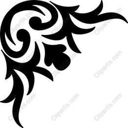 Elegant Floral Corner Ornament