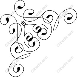 Elegant Black Swirl