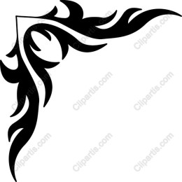 Corner Flame Decorative