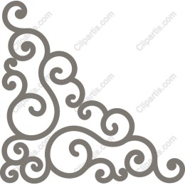 Elegant Swirl Corner