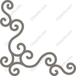 Elegant Swirling Corner Ornament