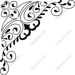 Corner Flourish Decorative