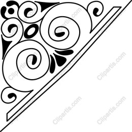 Spiral Floral Corner