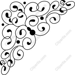 Whimsical Swirl Decorative Corner