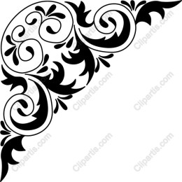 Elegant Decorative Corner Flourish