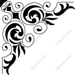 Elegant Floral Corner Ornament