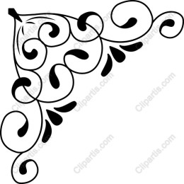 Elegant Swirl Corner