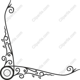 Elegant Swirl Decorative Corner