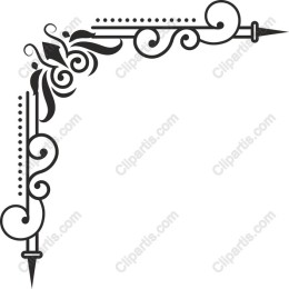 Elegant Corner Floral Ornament