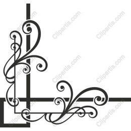 Elegant Decorative Swirl Corner