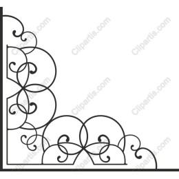 Decorative Corner with Elegant Swirls