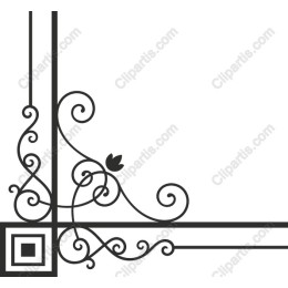 Floral Vintage Corner Frame
