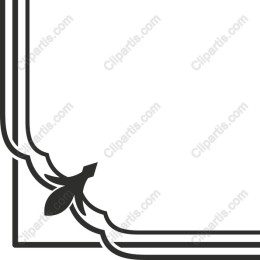Floral Corner Decorative Frame