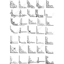  Corner Clipart Bundle - 45 Unique in and
