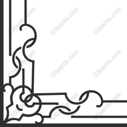 Elegant Ornamental Corner Frame