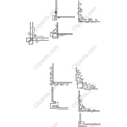 Elegant Corner Flourishes Collection