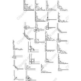 Elegant Decorative Corners Set