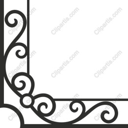 Elegant Ornamental Corner Border