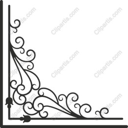 Elegant Scrollwork Corner