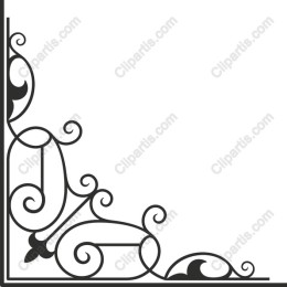 Elegant Decorative Corner Flourish