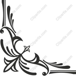 Floral Elegance Corner Ornament
