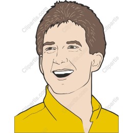 Cheerful Smiling Character in Yellow