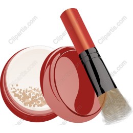 Elegant Makeup Compact and Brush