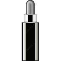 Sleek Black Dropper Bottle