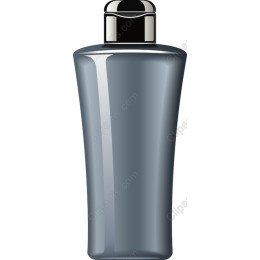 Sleek Grey Shampoo Bottle