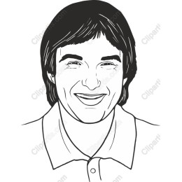 Hand-Drawn Smiling Character Portrait