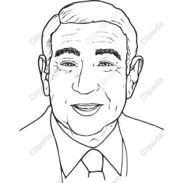 Distinguished Gentleman Line Art
