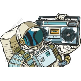 Retro Astronaut Boombox