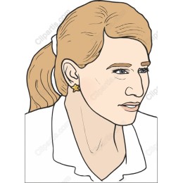 Stylish Woman with Star Earring
