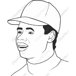 Joyful Athlete in Cap