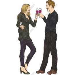 Toasting Couple
