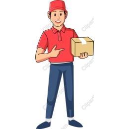 Cheerful Delivery Person