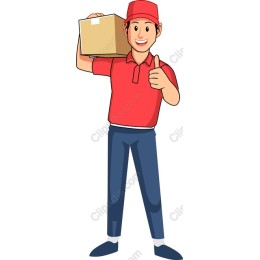 Cheerful Delivery Person