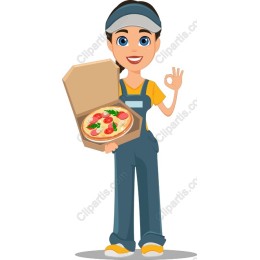 Cheerful Pizza Delivery