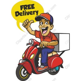 Cheerful Delivery Rider