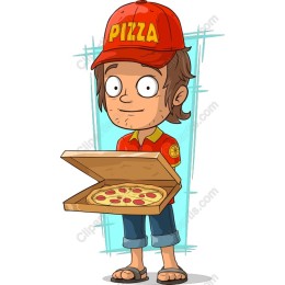 Cheerful Pizza Delivery