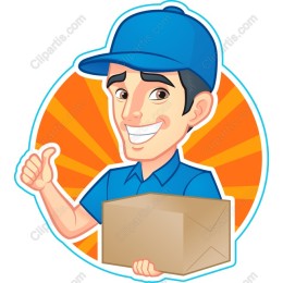 Cheerful Delivery Person