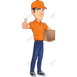 Cheerful Delivery Man