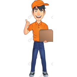 Cheerful Delivery Man